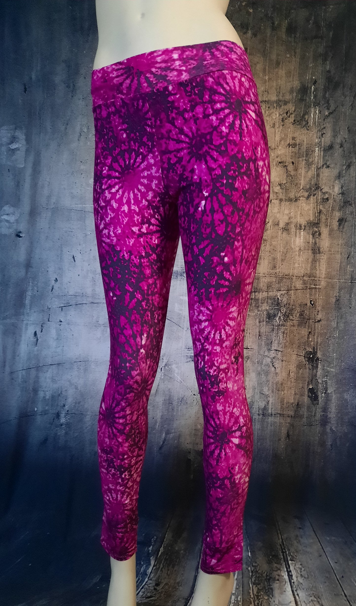 Leggings Batik mit Mandalamuster - Größe S